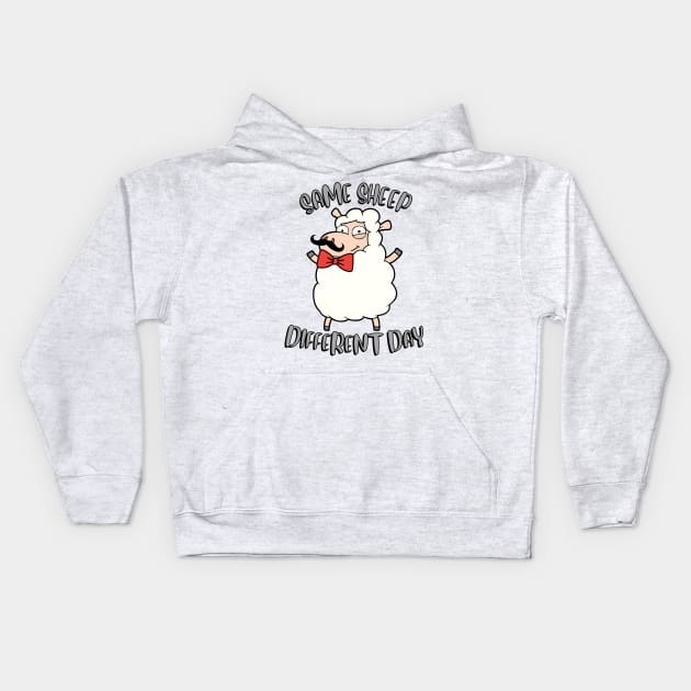 Same Sheep Different day Kids Hoodie by Pet Station